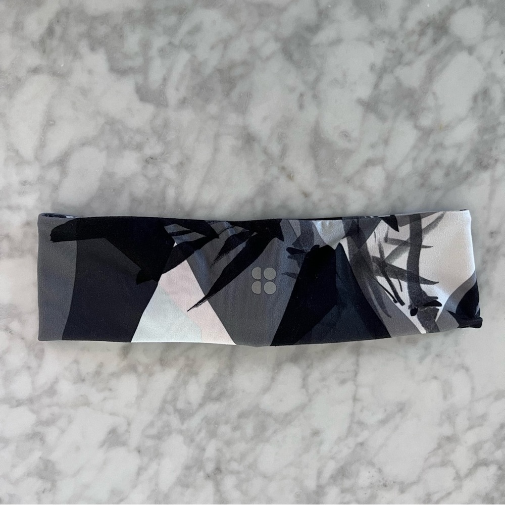 Sweaty Betty Headband | Grey White and Black